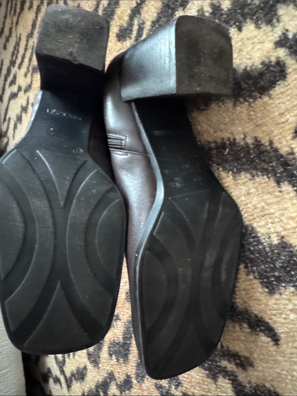 REAL Leather Block Heel Ankle Boots - Picture 4 of 9